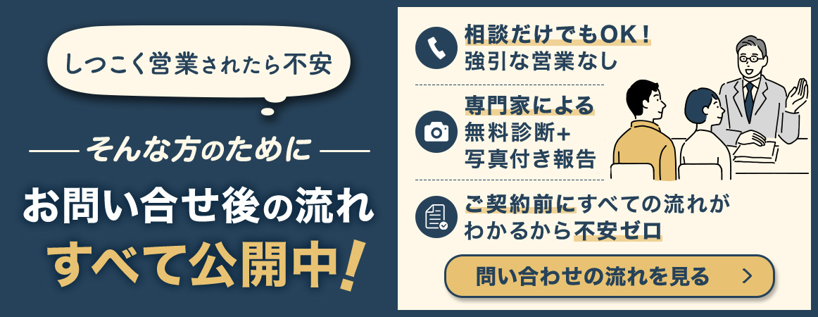 しつこく営業されたら不安、そんな方のためにお問い合わせ後の流れすべて公開中