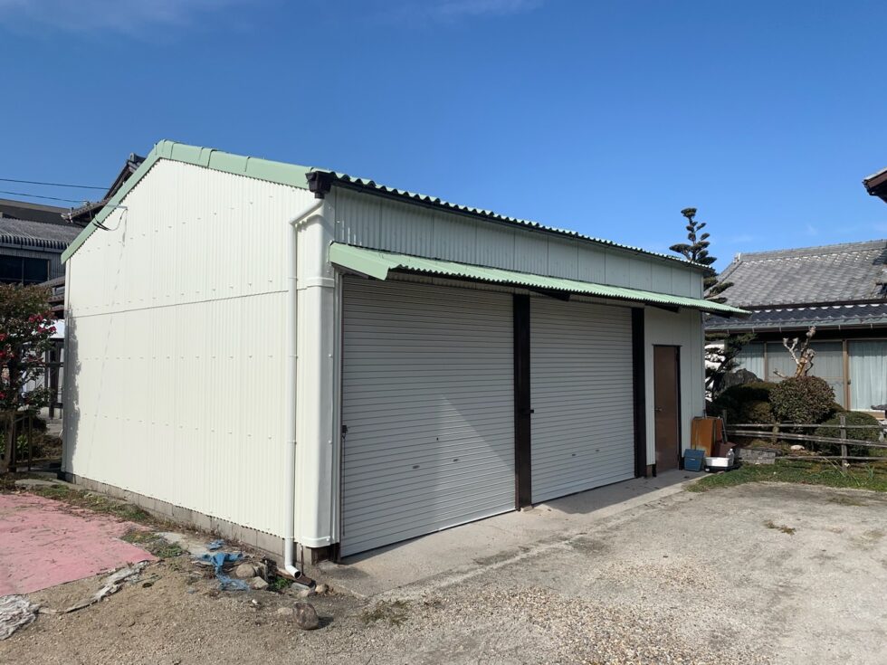 みよし市　倉庫塗装　K様邸