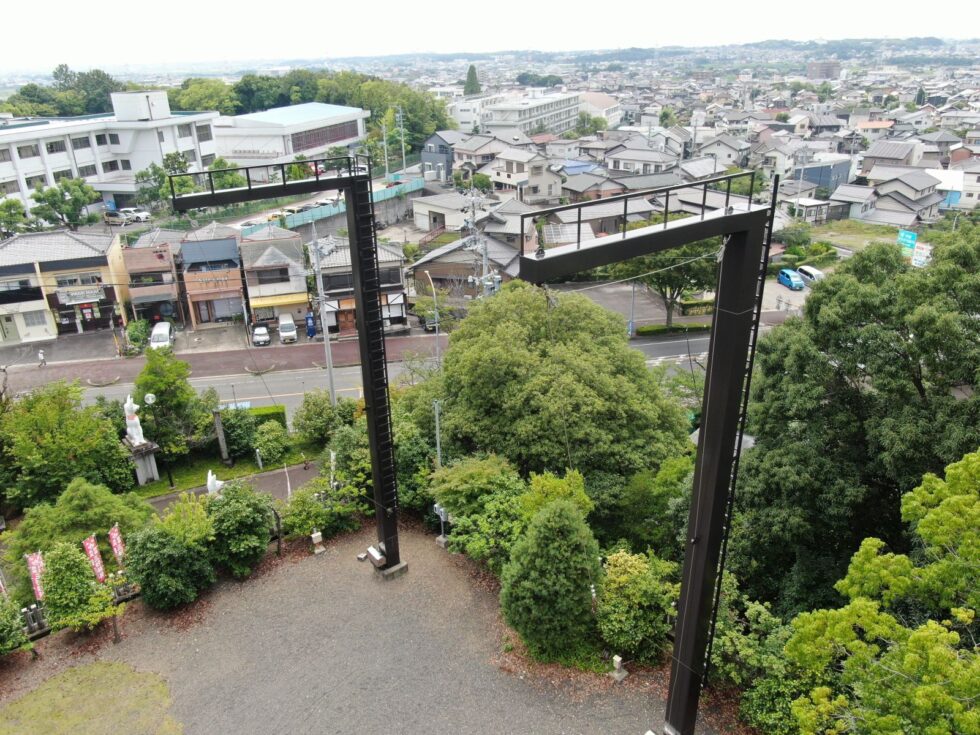 みよし市｜提灯釣り支柱塗装工事｜三好稲荷閣